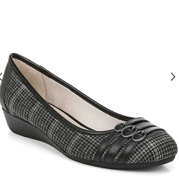 Life Stride Shoes - Life Stride Women's Fawn Plaid Wedge shoes